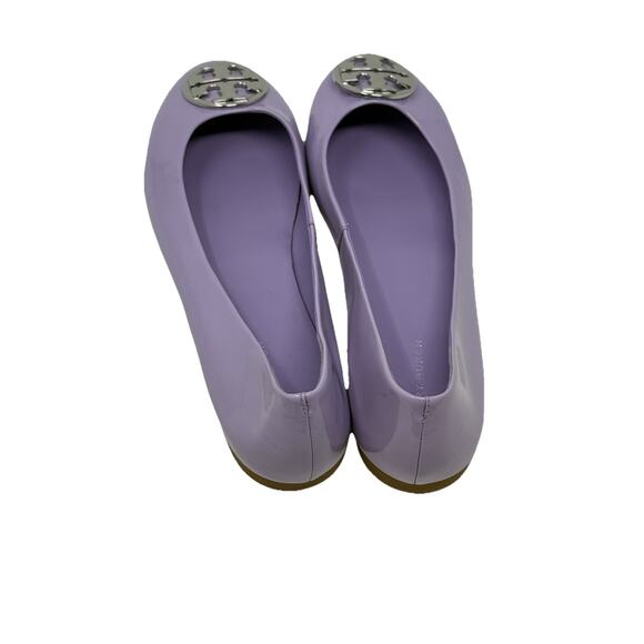 Tory Burch ballet flats lavender silver logo 7.5 - Picture 4 of 7